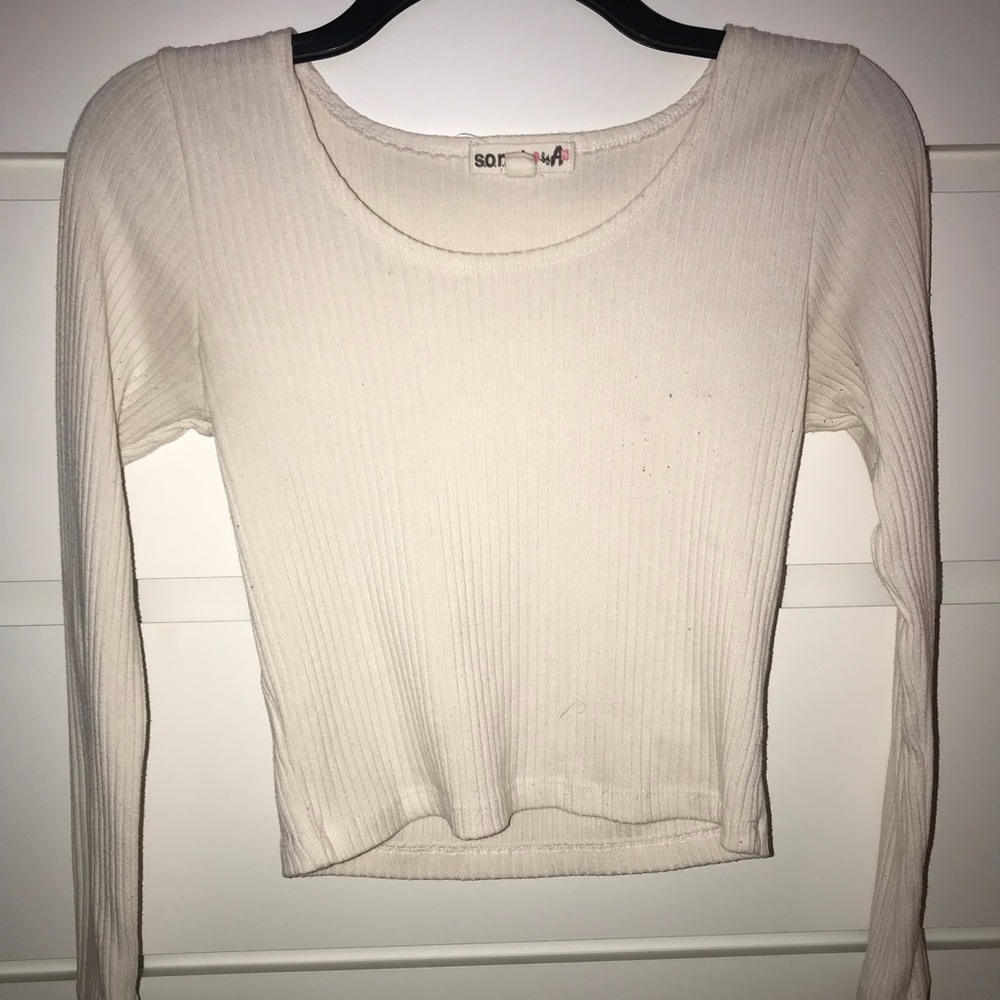 Ribbed crop top
